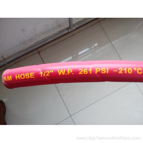 braided steam rubber hose with Quick coupling fittings
